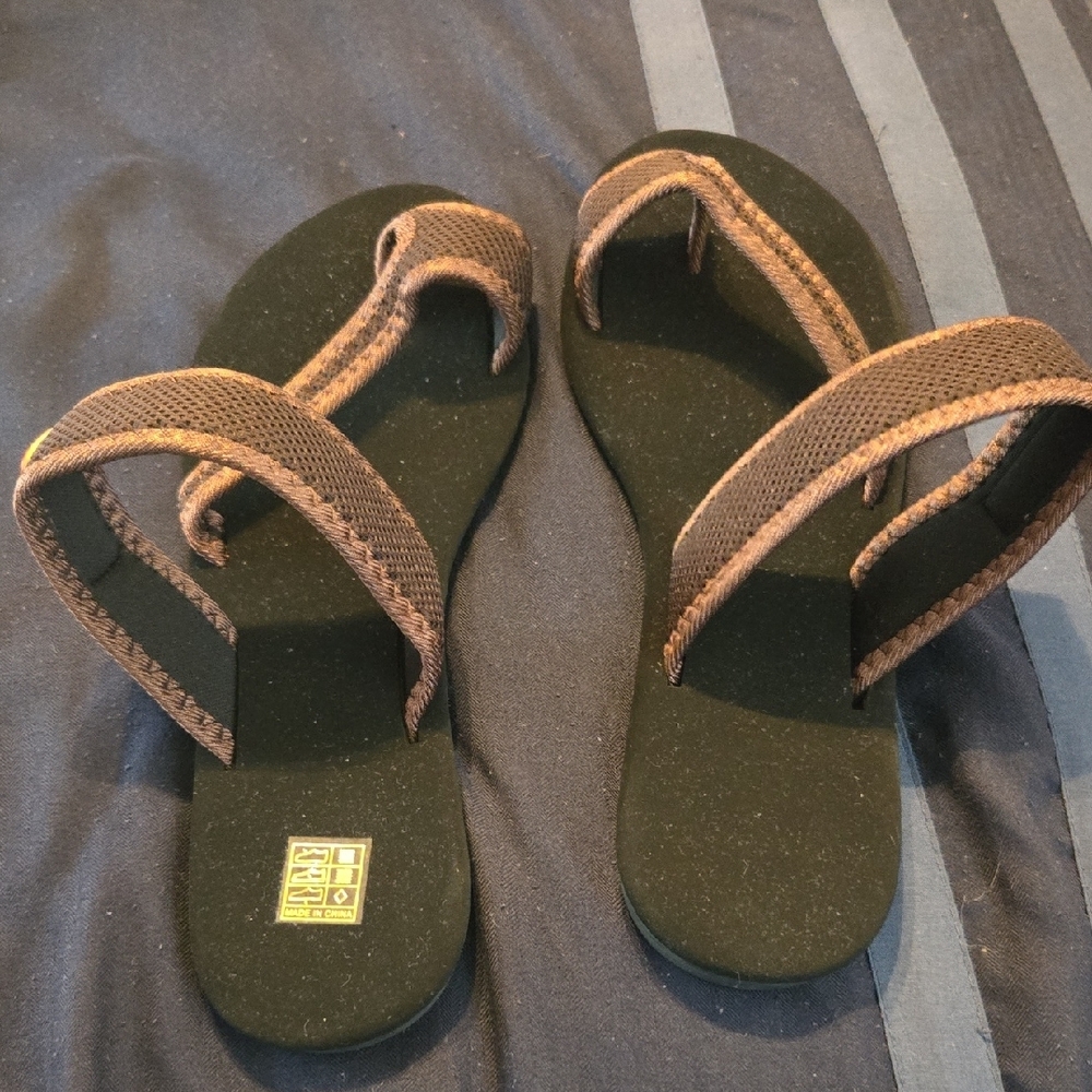 Stylish Black and Brown Sandals